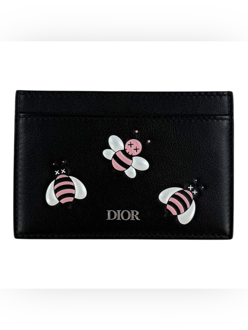 Dior x KAWS Bee Leather Card Holder Wallet